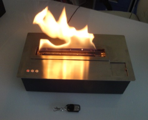 electronic ethanol burner with remote control